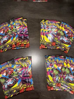 Pokemon TCG: Mega Evolutions Booster Pack Bundle Of 7(factory Sealed) - Image 1
