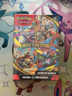 Pokemon TCG Mega Evolutions Booster Bundle New & Factory Sealed Box, 6 Packs - Image 1