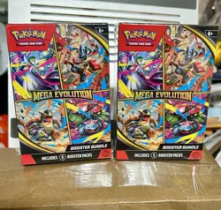 Set of 2 Pokemon Mega Evolutions Booster Bundle TCG Factory Sealed - Image 1