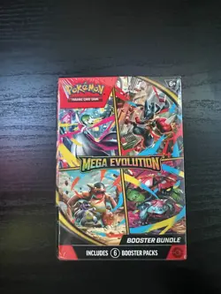 Pokemon TCG Mega Evolutions Booster Bundle New & Factory Sealed Box, 6 Packs - Image 1