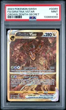 Giratina VSTAR GG69/GG70 Secret Rare MINT PSA 9. Pokemon SW&SH Crown Zenith - Image 1