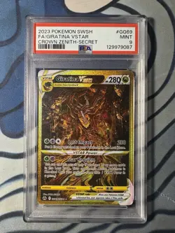 Pokemon Giratina VSTAR GG69/GG70 Crown Zenith: Galarian Gallery Holo PSA 9 - Image 1