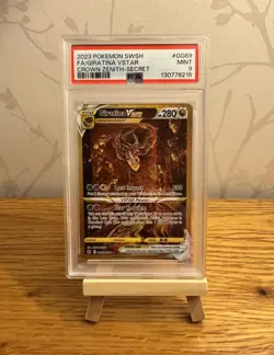 Giratina VSTAR GG69/GG70 Crown Zenith Secret Rare PSA 9 Mint Pokemon Card - Image 1