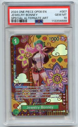 Jewelry Bonney (SP) ST02-007 Two Legends Foil PSA 10 One Piece TCG English 2024 - Image 1