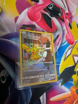 Pokemon Pikachu Full Art Holo Secret Rare 241/236 SM-Cosmic Eclipse English Card - Image 1