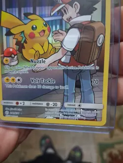 Pokemon Pikachu Full Art Holo Secret Rare 241/236 SM-Cosmic Eclipse English Card - Image 4