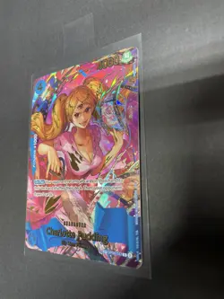 Bandai One Piece Card Game Charlotte Pudding OP6-047 Holo English very clean - Image 4