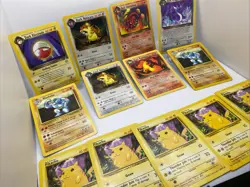 Vintage Pokemon Bundle - Pikachu x5, Team Rocket Dark Cards - 13 Cards - Image 2