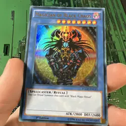 Magician of Black Chaos - YGLD-ENC01 - Ultra Rare 1st Edition Yugioh Card - Image 1