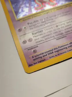 Mewtwo Base Set Holo Card 10/102 TCG Nintendo Pokemon - Image 2