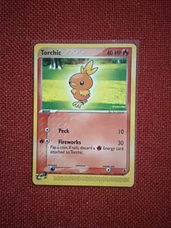 Torchic 73/109 EX Ruby & Sapphire 2003 Non Holo Pokemon Card NM - Image 1