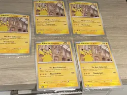 5 x Pokemon TCG Promo Oversized Card - Pikachu at the Museum (Sealed) - UK - Image 1