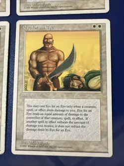 Eye For An Eye X4 -4th 5th Edition Various Condition See Front/back Pics - Image 2