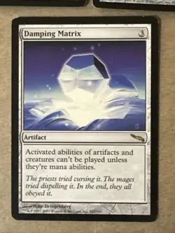Damping Matrix X3 Mirrodin LP Condition See Front/back Pics - Image 2