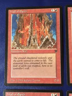 Wall Of Earth X4 Legends Ex Condition See Front/back Pics - Image 2