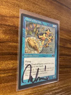MTG🧚Artist Signed CLOUD OF FAERIES🧚Urza’s Legacy NM/MINT 1999 M. A. Benson Art - Image 3