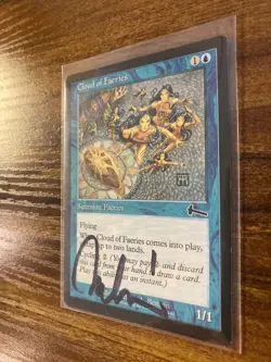 MTG🧚Artist Signed CLOUD OF FAERIES🧚Urza’s Legacy NM/MINT 1999 M. A. Benson Art - Image 4