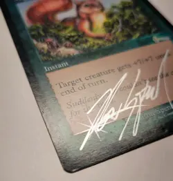 Might of Oaks Ron Spencer Signed Signature Silver MTG Magic - Image 4