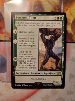 MTG Summon: Titan English Final Fantasy FIN NM R0204 BEST PRICE WOW - Image 1