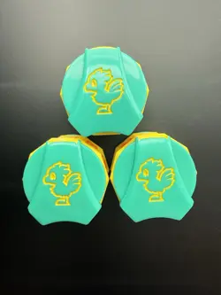 3x Final Fantasy Chocobo Spindown Life Counter Click Wheel Magic Lot - Image 1