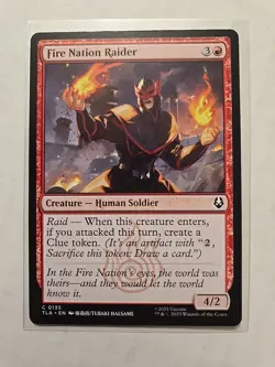 Fire Nation Raider - Avatar - NM - Common - Creature - MTG - Image 1