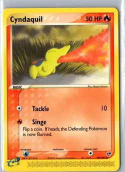 CYNDAQUIL 59/100 COMMON SANDSTORM POKEMON LP - Image 1