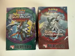 Pokemon Sun & Moon Guardians Rising And Crimson Invasion Prerelease Box Rare - Image 1
