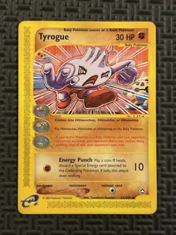 Tyrogue | Vintage e-Reader | 2002 Pokemon WoTC Aquapolis 63/147 Uncommon - Image 1