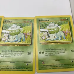 Pokemon Base Set Bulbasaur 44/102 x9 - Vintage 1999 - Bundle Lot - Image 4