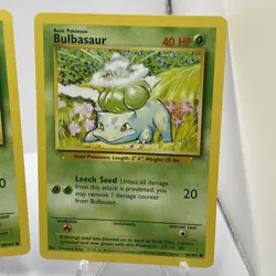 Pokemon Base Set Bulbasaur 44/102 x9 - Vintage 1999 - Bundle Lot - Image 5