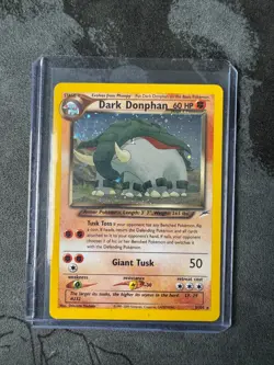 Pokemon Neo Destiny 1st Edition DARK DONPHAN 3/105 Holo Rare - LP Condition - Image 1