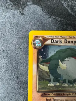 Pokemon Neo Destiny 1st Edition DARK DONPHAN 3/105 Holo Rare - LP Condition - Image 4