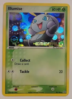 Illumise 32/106 Reverse Holo Rare Stamped EX Emerald Pokemon TCG Nintendo - Image 1