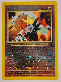 Entei Black Star Promo #34 Reverse Holo Pokemon TCG Nintendo - Image 1