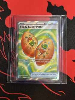 Pokemon TCG Buddy-Buddy Poffin 167/132 Ultra Rare Full Art Mega Evolutions - Image 1