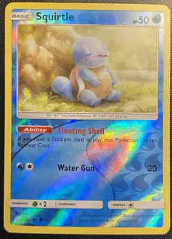 Squirtle Reverse Holo 22/181 Pokemon TCG Sun & Moon Team Up Reverse Holo NM - Image 3