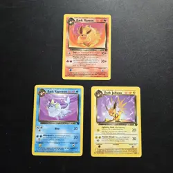 Pokemon Bundle - Team Rocket WOTC Dark Jolteon Vaporeon Flareon - Image 1
