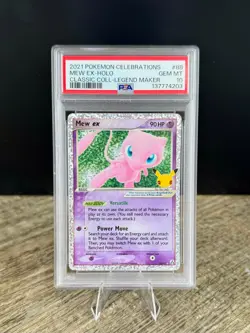 Mew ex 88/92 Celebrations: Classic Collection Holo PSA 10 - Gem Mint Pokemon - Image 1