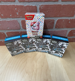Pokemon TCG Lot-5 Booster Bundles (1ea 151, 4ea Black Bolt), new factory sealed - Image 1