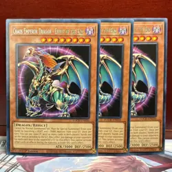 Yu-Gi-Oh! 3x **Chaos Emperor Dragon-Envoy of the End** TOCH-EN030~1st ~Rare~L@@K - Image 1