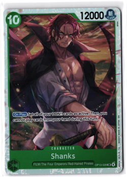 • Shanks • OP13-028 SR Carrying On His Will Holo Foil One Piece TCG NM - Image 1