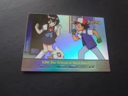 1999 Topps Pokemon Rainbow Foil #EP9 The School of Hard Knocks Holo Blue Logo - Image 1