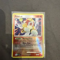 Entei Lv. 43 Reverse Holo Pokemon Card Secret Wonders Diamond Pearl Series 4/132 - Image 3