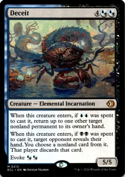 MTG Deceit NON FOIL NM M 212 Lorwyn Eclipsed - Image 1