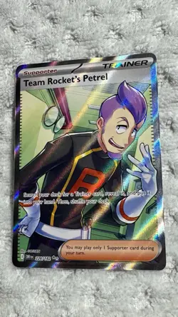 Team Rocket's Petrel Pokemon Destined Rivals 226/182 Full Art Ultra Rare NM/M - Image 2