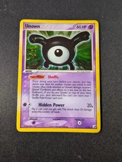 Unown [X] Unseen Forces Holo Rare with Swirl X/28 LP- Pokemon - Image 1