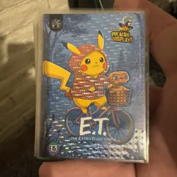 E.T. (Pikachu) #E15 - Silver Holo Box Hit Electric Pikachu Cosplay - Pokemon - Image 1