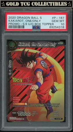 PSA 10 ⭐ Kakarot the One and Only Box Topper Promo Card Super DBS Z DBZ Heroes - Image 1