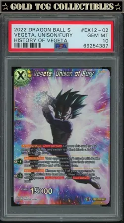 PSA 10 ⭐ Vegeta Unison of Fury History Promo Card Super DBS DBZ Z Heroes - Image 1