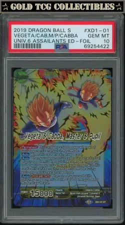 PSA 10 ⭐ Vegeta Cabba Universe 6 Assailants Promo Card Super DBS DBZ Z Heroes - Image 1